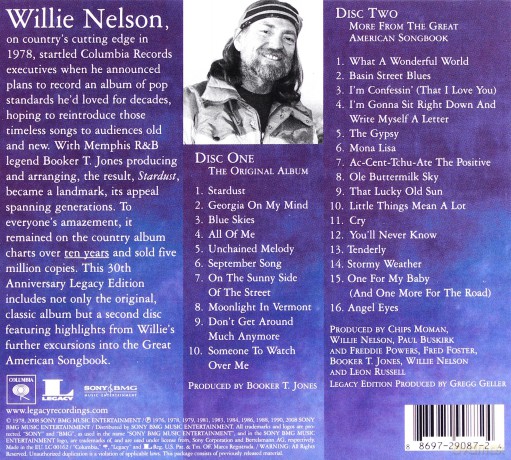 Willie Nelson: Stardust (30th Anniversary Legacy Edition) [2CD]