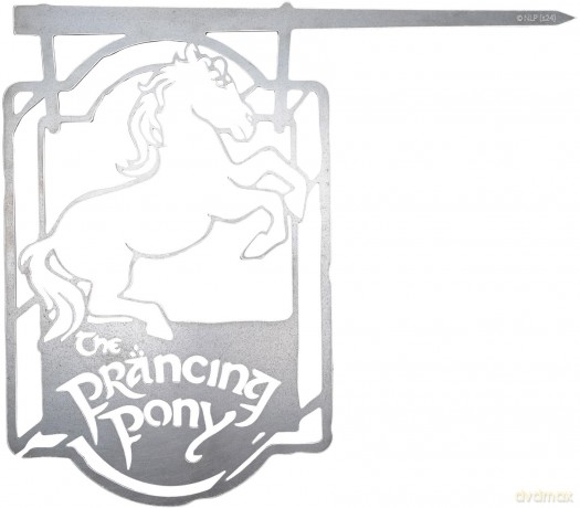Weta Workshop The Lord Of The Rings - The Prancing Pony Metalbird Silhouette