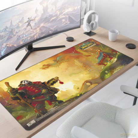 World Of Warcraft: Pandaren With Lanterns, Mousepad, XL