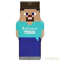 AIR VAL Żel p/prysznic+szampon 400ml MINECRAFT