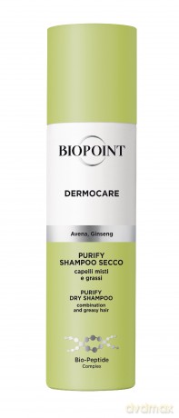 BIOPOINT Dermocare Suchy szampon z ekstraktem z owsa i żeń-szenia Oczyszcza i zwiększa objętość 150 ml