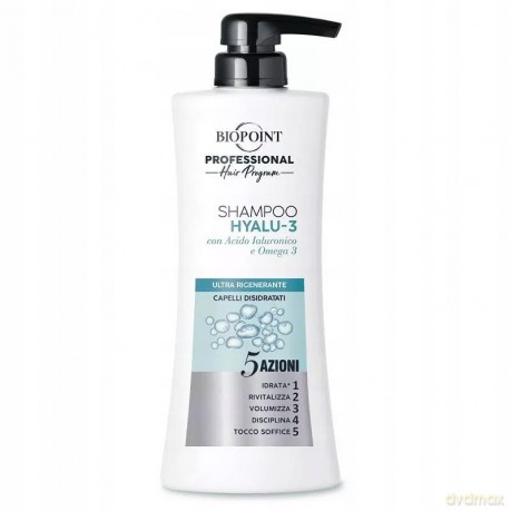 BIOPOINT Professional Hair Program Hyalu-3 Szampon do włosów z kwasem hialuronowym 400 ml