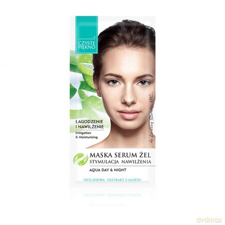 CZYSTE PIĘKNO MASKA-SERUM-ŻEL d/tw 8g Aloes