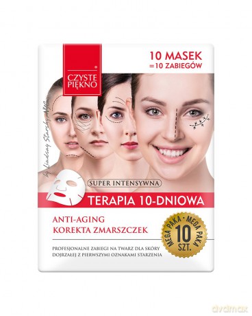 CZYSTE PIĘKNO Terapia 10-dniowa Maseczki do twarzy anti-aging