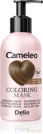 DELIA Cameleo Maska koloryzująca do włosów 3w1 Jasny brąz 120 ml