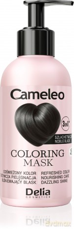 DELIA Cameleo Maska koloryzująca do włosów 3w1 Szlachetna czerń 120 ml