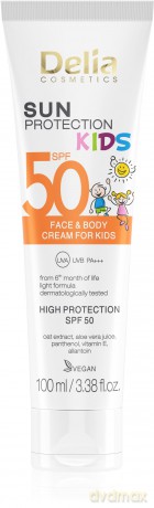 DELIA SUN PROTECT.Krem d/tw.i ciała d/dzieci 100ml