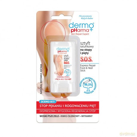 DERMO PHARMA Skin Repair Expert Sztyft ratunkowy na stopy i pięty S.O.S. 13g