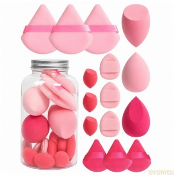 ECARLA Zestaw GB21F Gąbki d/makij 15szt FUSCHIA CR