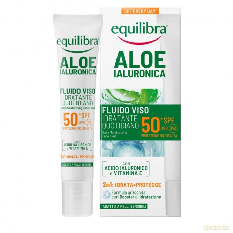 EQUILIBRA ALOE Fluid nawilżający d/tw. SPF50 40ml