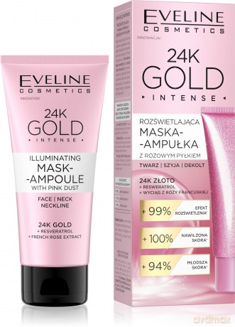EVELINE 24K Gold Intense Maska-ampułka rozśw. 50ml