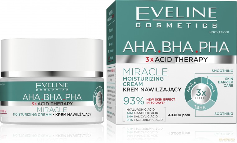 EVELINE 3xAcid Therapy Krem nawilżający 50ml