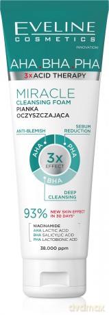 EVELINE 3xAcid Therapy Pianka oczyszczająca 140ml