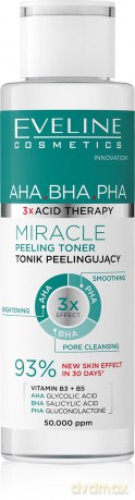 EVELINE 3xAcid Therapy Tonik peelingujący 110ml