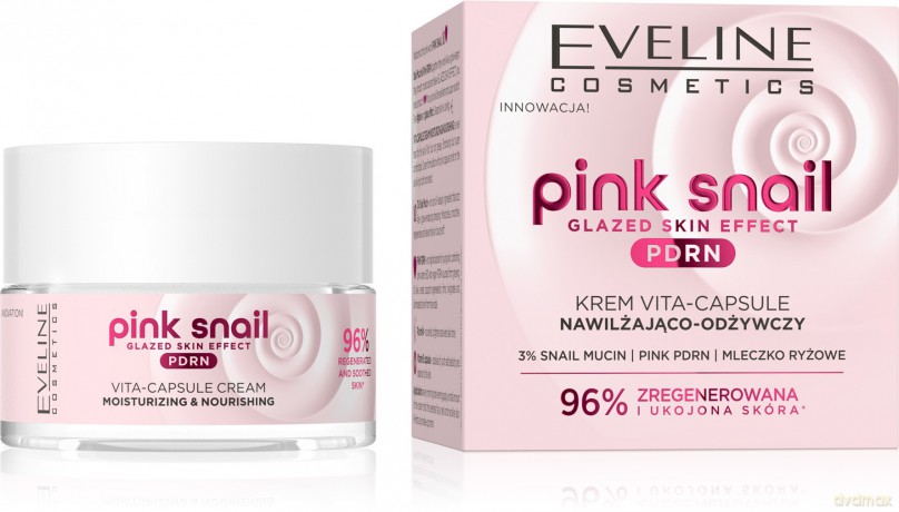 EVELINE Pink Snail Krem nawilżająco - odżywczy 50 ml