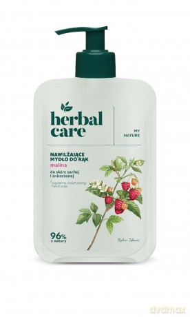 FARMONA Herbal Care Nawilżające Mydło do rąk do skóry suchej i zniszczonej - Malina 500 ml
