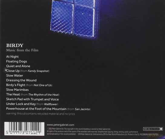 Birdy soundtrack (Ptasiek) (Peter Gabriel) [CD]