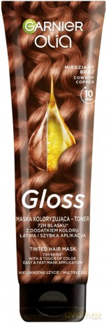 GAR OLIA GLOSS Maska-toner d/wł. Miedziany brąz
