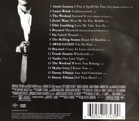 Fifty Shades Of Grey soundtrack (Pięćdziesiąt Twarzy Greya) [CD]