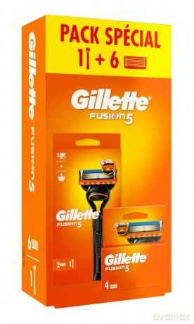 GILLETTE Fusion 5 Maszynka do golenia dla mężczyzn + 6 wkładów