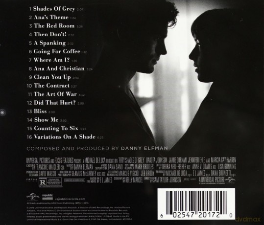 Fifty Shades Of Grey soundtrack (Pięćdziesiąt Twarzy Greya) [CD]