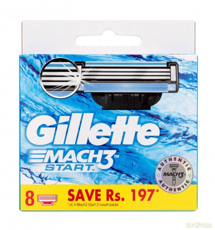 GILLETTE Mach3 Start Ostrza wkłady wymienne do maszynki do golenia dla mężczyzn 1 op. - 8 szt.