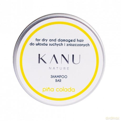 KANU Szampon w kostce 75g Pińa colada w puszce