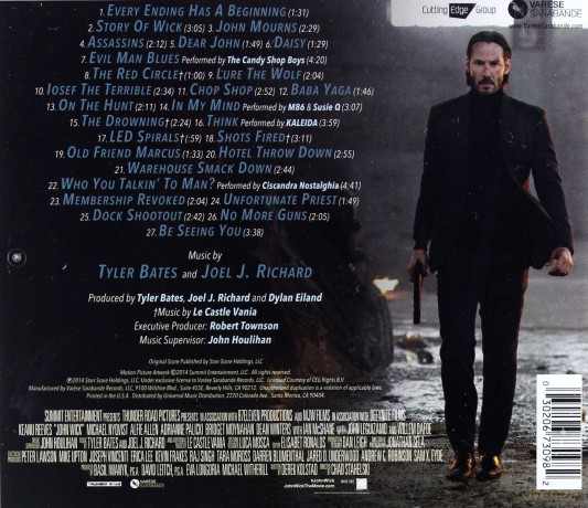 John Wick Soundtrack (Tyler Bates) & (Joel J. Richard) [CD]