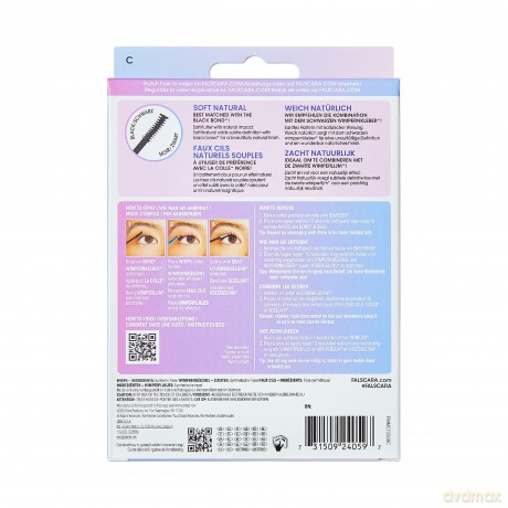KISS Falscara Rzęsy kępki Soft Natural FMM07