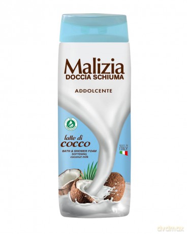 MALIZIA Żel pod prysznic i do kąpieli Latte Di Cocco 300 ml