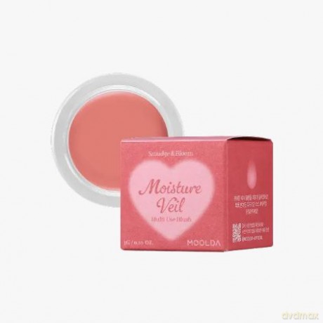 MOOLDA Moisture Veil Multi Use Róż do twarzy 04 Sakura Peach