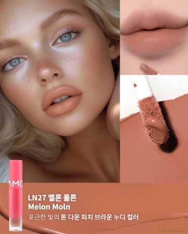 MOOLDA Nudie Cloud Velvet Tint do ust LN27 Melon Moln