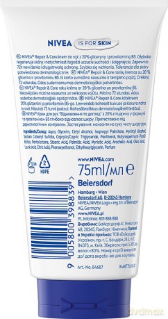 NIVEA HAND Krem do rąk 75ml 3w1 Repair Care84687