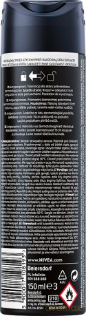 NIVEA MEN Black White Invisible Antyperspirant w sprayu dla mężczyzn Original 150 ml