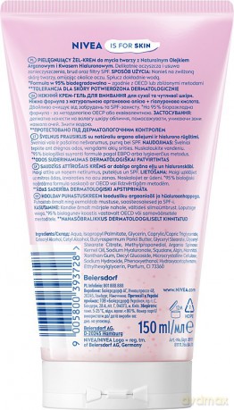 NIVEA V Żel d/mycia twarzy 150ml c.sucha 81111