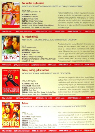 Kolekcja Bollywood: Tak bardzo cię kocham / Bo to jest miłość / Dzisiaj tańczę, jutro kocham / Aatma / Miłości nie oszukasz  + 20 Najbardziej Roztańczonych Teledysków Bollywood Pakiet [7DVD]