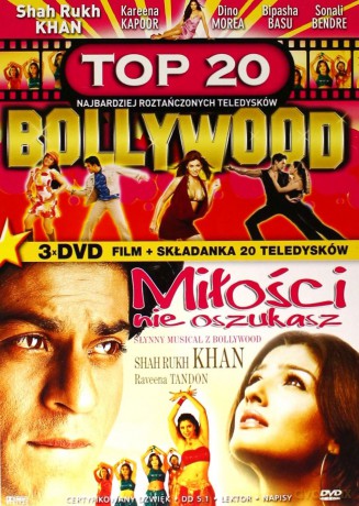 Kolekcja Bollywood: Tak bardzo cię kocham / Bo to jest miłość / Dzisiaj tańczę, jutro kocham / Aatma / Miłości nie oszukasz  + 20 Najbardziej Roztańczonych Teledysków Bollywood Pakiet [7DVD]