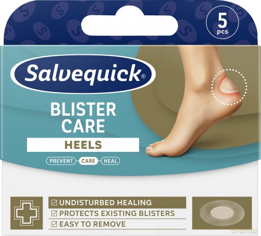 SALVEQUICK Plastry na pięty Blister Care 5 szt.