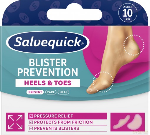 SALVEQUICK Plastry na pięty i palce Mix 10 szt.
