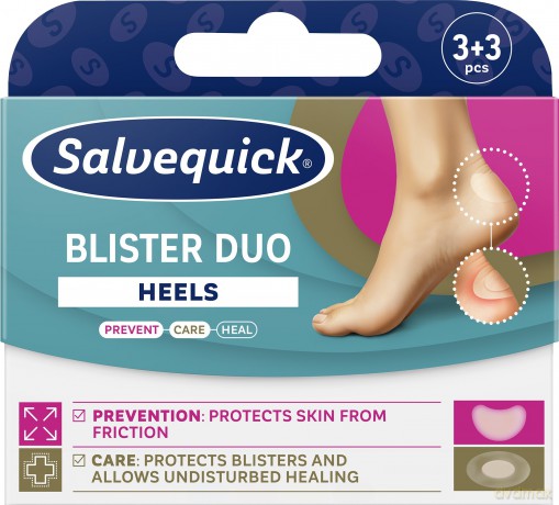 SALVEQUICK Plastry na stopy Blister Duo 6 szt.