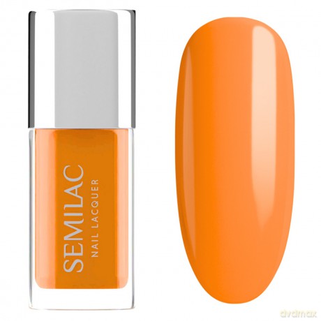 SEMILAC Nail Lacquer Klasyczny lakier do paznokci 121 Neon Orange 9 ml