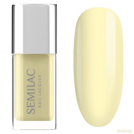 SEMILAC Nail Lacquer Klasyczny lakier do paznokci 122 Butter Yellow 9 ml