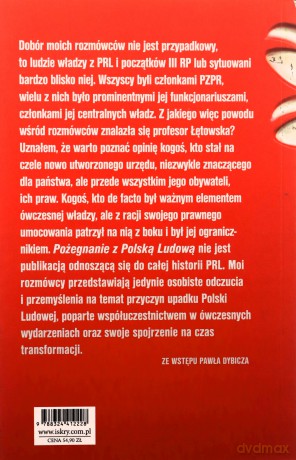 Pożegnanie z Polską Ludową. Rozmowy o schyłku PRL i narodzinach III RP - Dybicz Paweł [KSIĄŻKA]