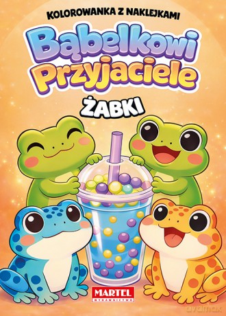 Żabki. Kolorowanka z naklejkami. Bąbelkowi przyjaciele - Agata Niemirska [KSIĄŻKA]