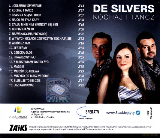 De Silvers: Kochaj i tańcz [CD]