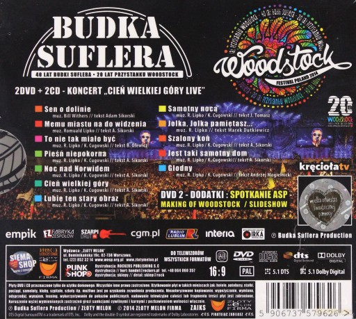 Budka Suflera: Przystanek Woodstock 2014 [2DVD]+[2CD]