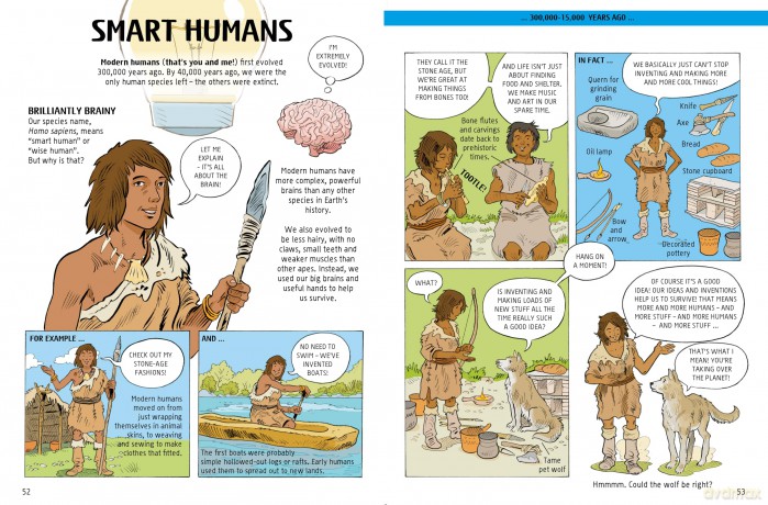 A Comic Strip History of Evolution: From Hot Rocks to Humans (A Comic Strip History of Planet Earth) - Anna Claybourne [KSIĄŻKA]