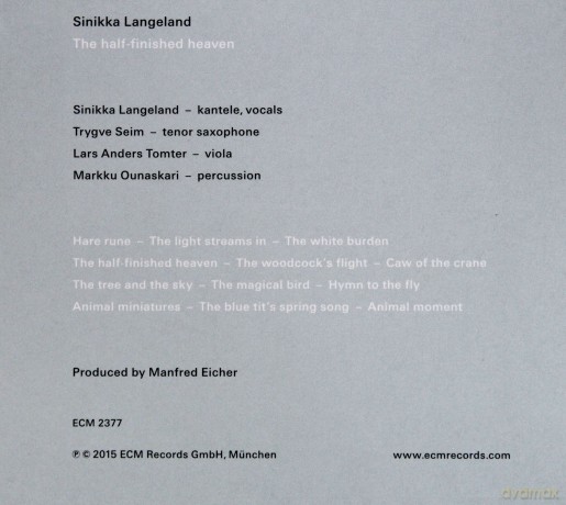 Sinikka Langeland: The Half-Finished Heaven [CD]