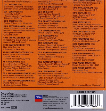 Decca Sound The Mono Years [BOX] [53CD]