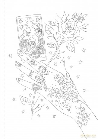 A Mystical Coloring Book: Unlock Your Magic: 50 inspiring images to color. - Sofia Liotta [KSIĄŻKA]